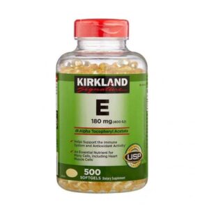 Viên Uống Bổ Sung Vitamin E  Kirkland 400iu 180mg Chính Hãng