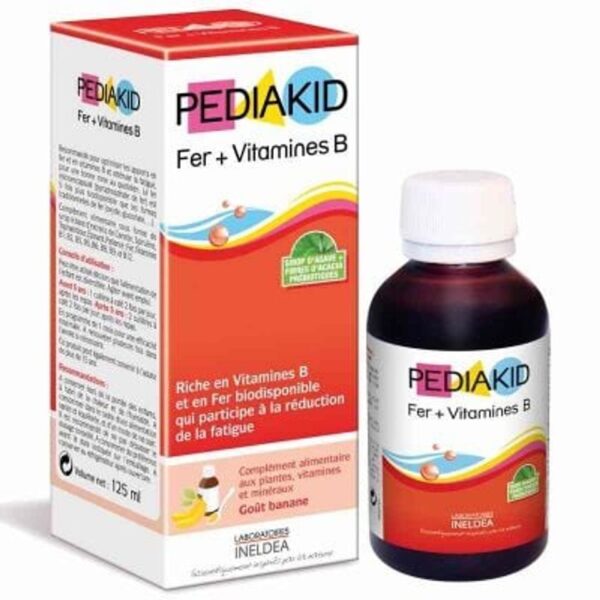 Siro Pediakid  Bổ Sung Fer + Vitamines B Cho Trẻ Từ 6 Tháng