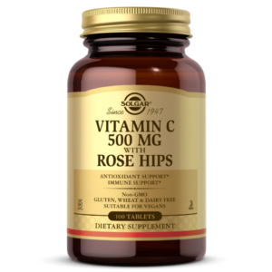 Viên Uống Solgar Vitamin C 500MG With Rose Hips Tăng Đề Kháng