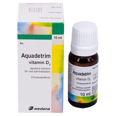 Dung dịch uống Aquadetrim Vitamin D3 hàng ngoại lọ 10ml