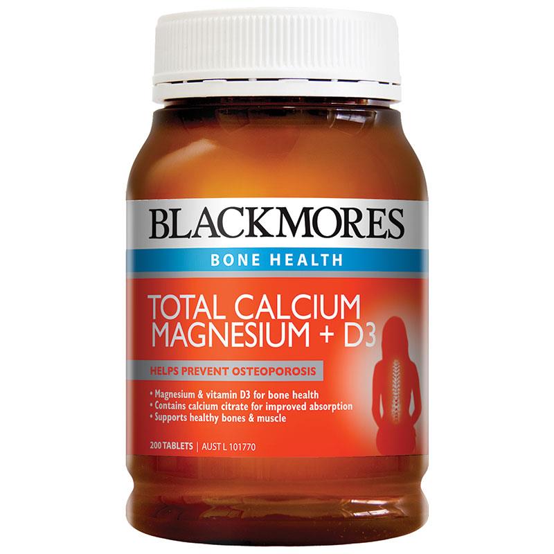 Viên uống bổ sung Calcium & Magnesium + D3 Blackmores hộp 200 viên