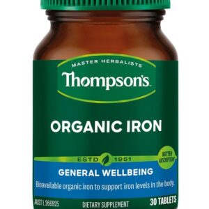 Viên Bổ Sung Sắt Hữu Cơ Thompson's Organic Iron Của Úc