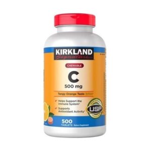 Viên Nhai Bổ Sung Vitamin C 500mg Kirkland Của Mỹ [Date T1/2024]