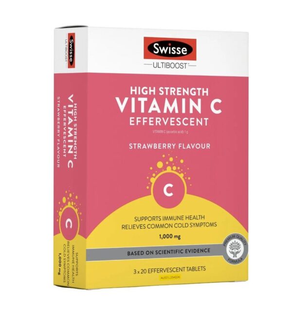 Viên Sủi Vitamin C Swisse High Strength Vitamin C 1000mg