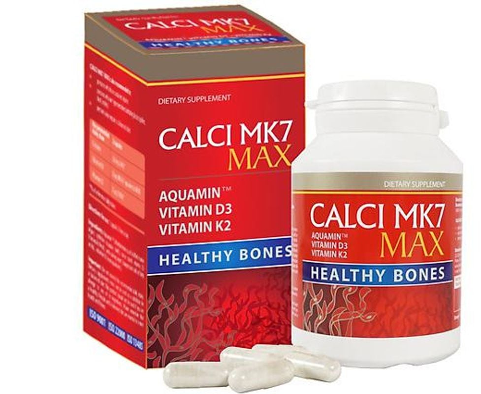 Viên uống bổ sung canxi từ tảo biển đỏ từ nhiên Calci Mk7 Max, 60 viên