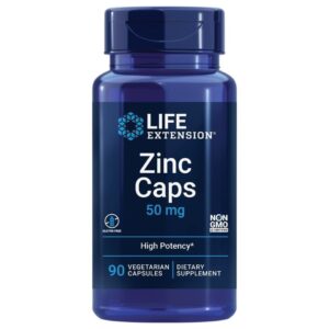 Viên Uống Bổ Sung Kẽm Zinc Caps 50mg Life Extension Của Mỹ