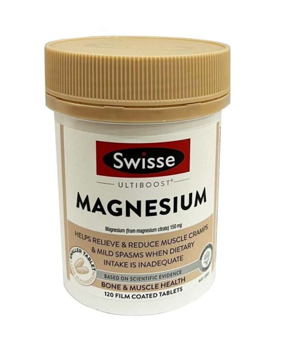 Viên Uống Bổ Sung Magie Swisse Magnesium Hỗ Trợ Xương Khớp