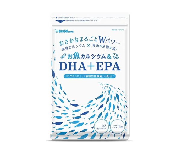 Viên Uống Hỗ Trợ Bổ Sung Canxi, DHA + EPA Seedcoms Nhật Bản