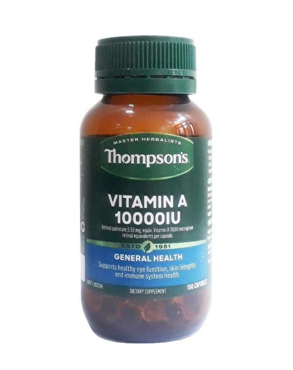 Viên Uống Hỗ Trợ Bổ Sung Vitamin A Thompson’s Vitamin A 10000IU