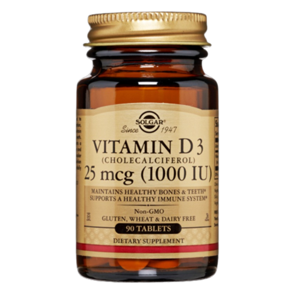 Viên Uống Hỗ Trợ Bổ Sung Vitamin D3 1000IU Solgar