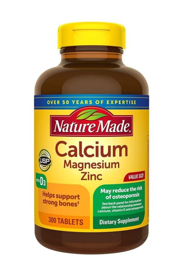 Viên Uống Nature Made Calcium Magnesium Zinc With Vitamin D3