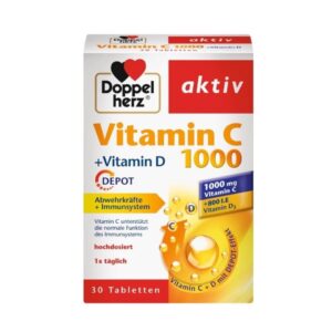 Viên Uống Vitamin C 1000mg + Vitamin D Doppelherz
