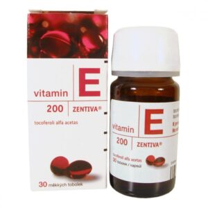 Vitamin E Đỏ Zentiva 200mg Chính Hãng Của Nga Hộp 30 Viên
