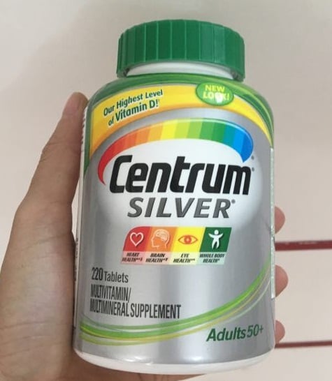 Centrum Silver Adults bổ sung đầy đủ dưỡng chất cho người cao tuổi