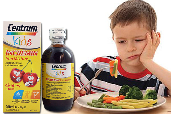 Siro Centrum Kids Incremin Iron Mixture Úc - thuốc bổ cho trẻ biếng ăn