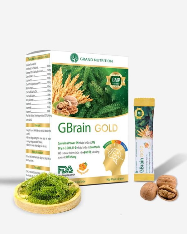 Cốm Trí Não G-Brain Gold Giúp Tăng Sức Để Kháng Tăng Cường Trí Nhớ