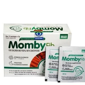 Cốm Vi Sinh Momby fib Màu Xanh và Màu Hồng