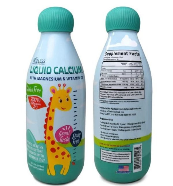 Canxi nước cho bé Naturade Liquid Calcium 474ml  - Nhập Mỹ