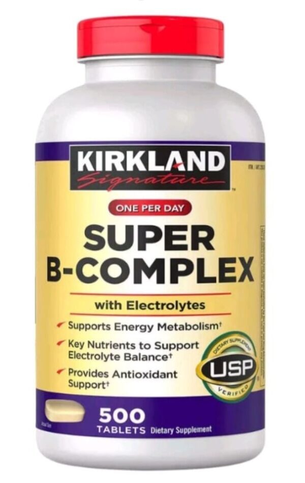 [Mỹ]Viên Uống Vitamin B Tổng Hợp Kirkland Super B-Complex 500Viên