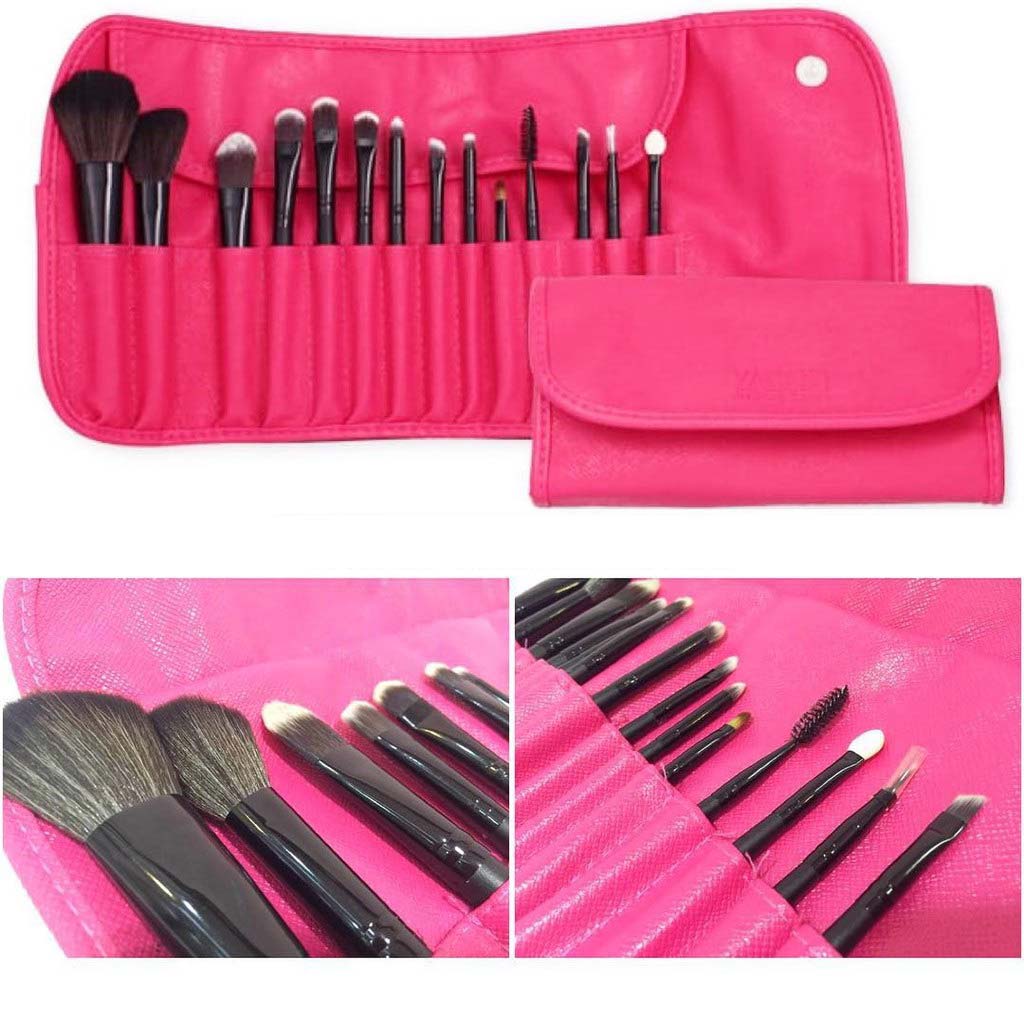 Bộ Cọ Trang Điểm Vacosi Essential Brush Set BC09 14 Cây (Bóp Da Hồng) hiện đã có mặt tại Chiaki.vn