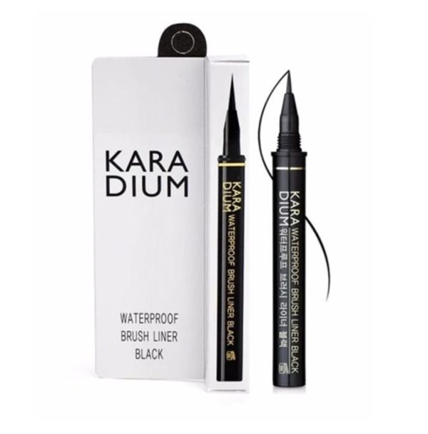 Bút kẻ mắt lâu trôi Karadium Waterproof Brush Liner Black