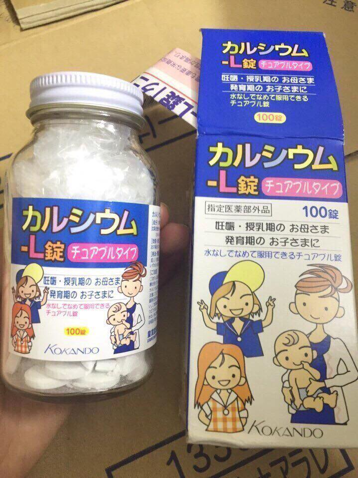 Viên uống canxi Kokando Nhật Bản cho trẻ trên 7 tuổi