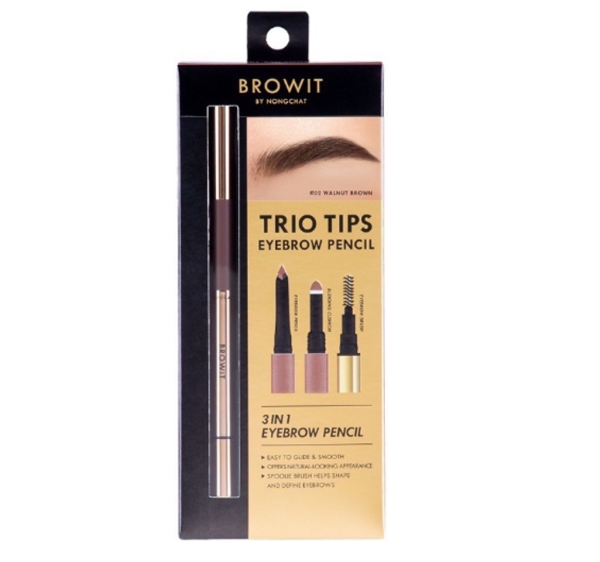 Chì kẻ mày 3 in 1 Browit By Nongchat Trio Tips Eyebrow Pencil