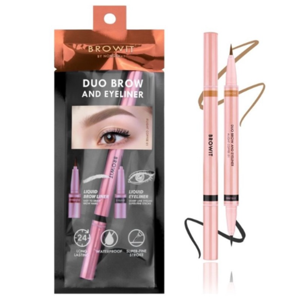 Chì kẻ mày, mắt 2 in 1 Browit By Nongchat Brow And Eyeliner