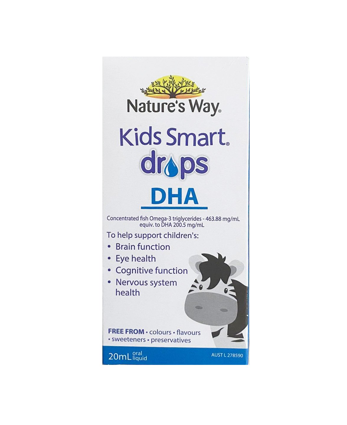 DHA dạng giọt - Nature’s Way Kids Smart DHA Drops mẫu mới