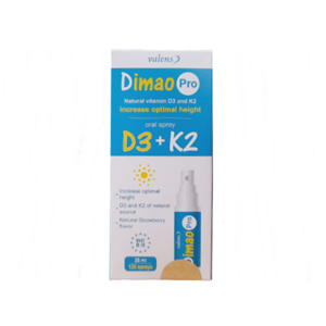 Dimao Pro Oral Spray bổ sung vitamin D3+K2 dạng xịt