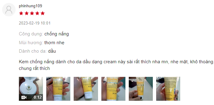 review Kem chống nắng Fixderma Shadow cream SPF 50+