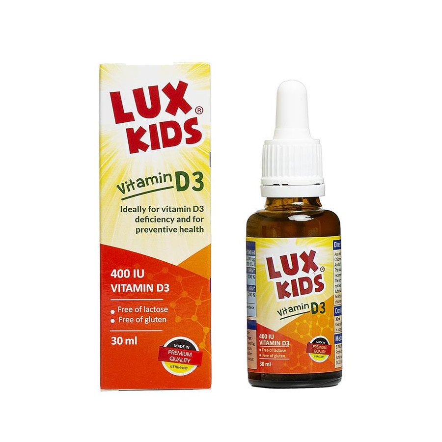 Lux Kids Vitamin D3 dạng giọt cho bé