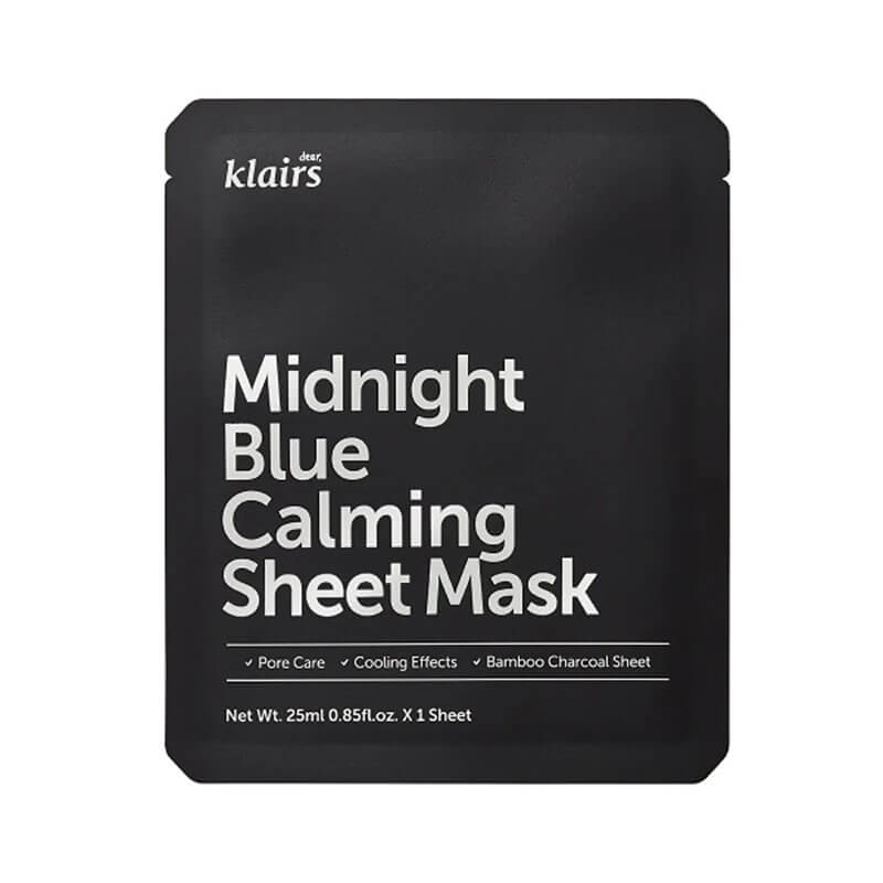 Mặt nạ thanh lọc, làm dịu da Klairs Midnight Blue Calming Sheet Mask