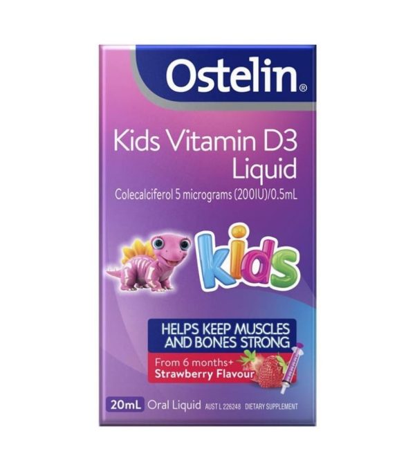 Ostelin Vitamin D3 Liquid Kids dạng nước của Úc 20ml