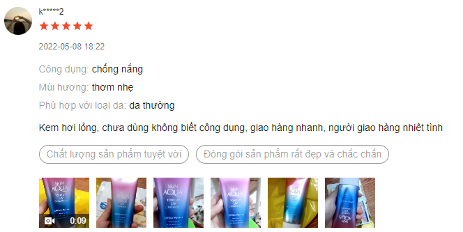 Review kem chống nắng Skin Aqua Tone Up UV Essence