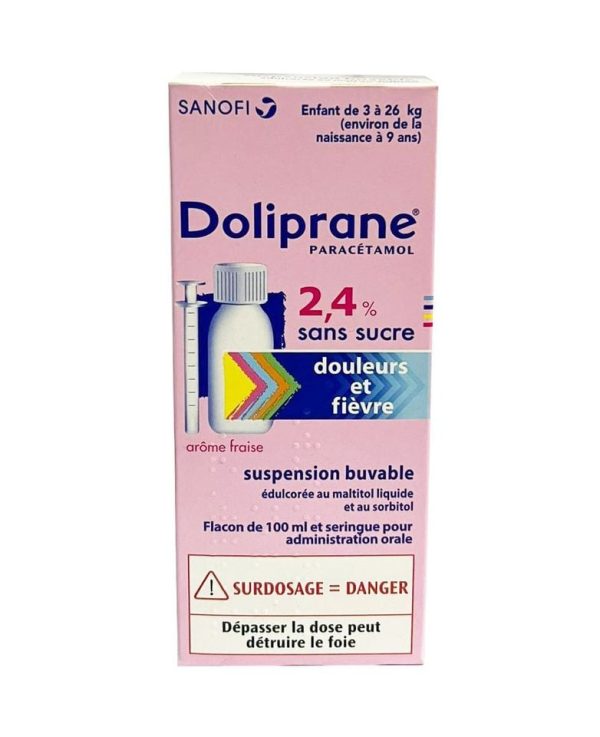 Siro Doliprane 100ml cho bé chính hãng của Pháp