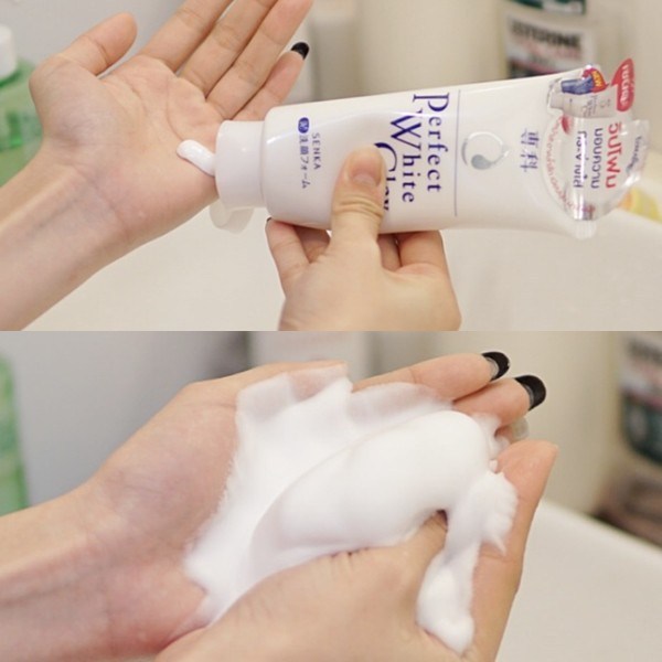 Sữa rửa mặt Senka Perfect White Clay làm sạch sâu