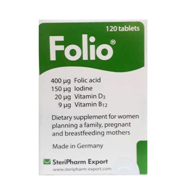 Viên uống bổ sung Acid Folic Folio cho mẹ bầu và cho con bú