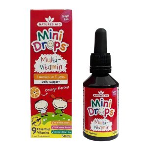 Vitamin cho bé biếng ăn Multi Vitamin Drop Natures Aid 50ml