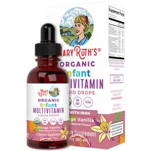 Vitamin tổng hợp có sắt hữu cơ cho bé 6-12 tháng Mary Ruth's Organic Infant Multivitamin