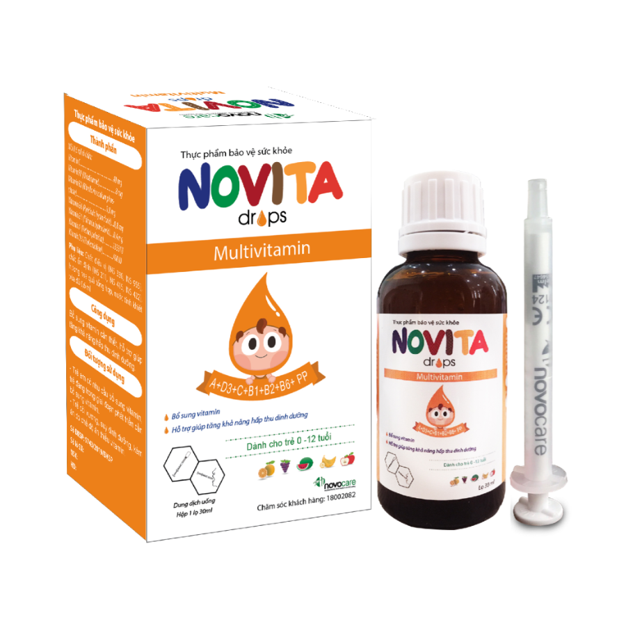Vitamin tổng hợp Novita dạng giọt cho bé lọ 30ml