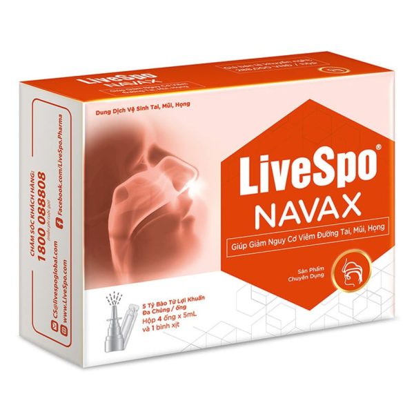 Xịt bào tử lợi khuẩn Livespo Navax
