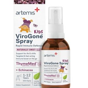 Xịt họng hỗ trợ tăng đề kháng cho bé Artemis Kids ViroGone Spray