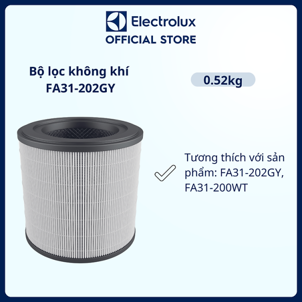 Mua Bộ lọc không khí Electrolux FA31-202GY dòng A3 cùng với lọc than hoạt tính [Hàng chính hãng] tại Electrolux Official Store