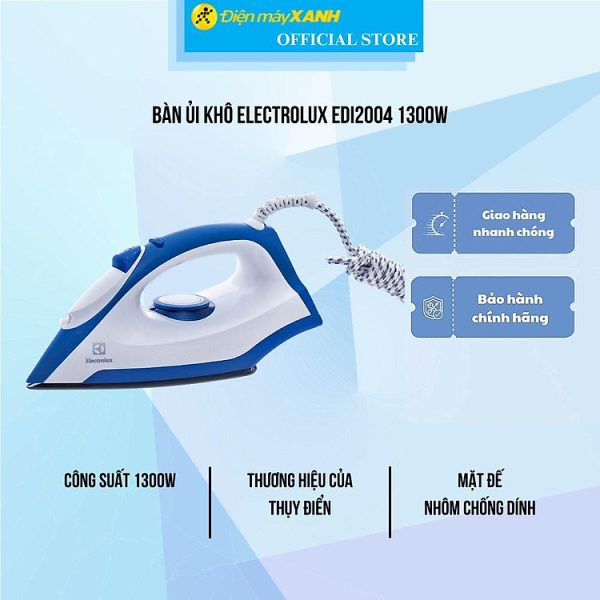 Mua Bàn ủi khô Electrolux EDI2004 1300W - Hàng Chính Hãng tại Điện Máy Xanh Official