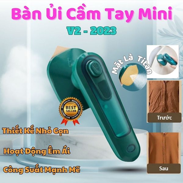 Mua Bàn Là Hơi Nước Cầm Tay Gấp Gọn Thế Hệ Mới 2in1 Có Chế Độ Là Khô Là Hơi Làm Nóng Nhanh Ủi Phẳng Mọi Loại Vải - Hàng chính hãng - Bàn là mini tại X Game