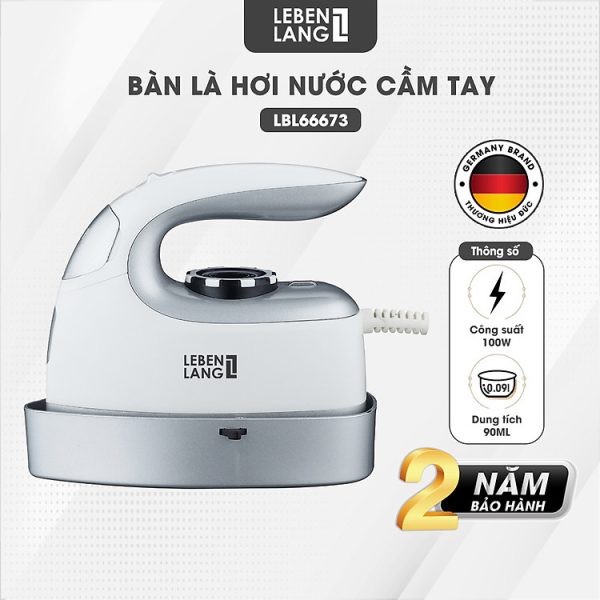 Mua Bàn là hơi nước cầm tay mini Lebenlang LBL66673, bàn ủi hơi nước cầm tay công suất 1000W, bình chứa 90ml, nhỏ gọn và tiện lợi - hàng chính hãng tại LEbenlang