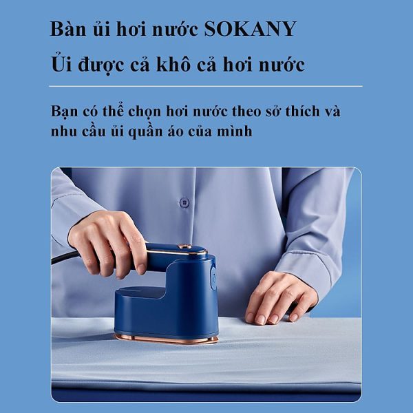 Mua Bàn là hơi nước cầm tay mini SOKANY - SK3069B công suất 1200W ủi được cả khô cả hơi nước - Hàng chính hãng - màu cam tại UniqueVN