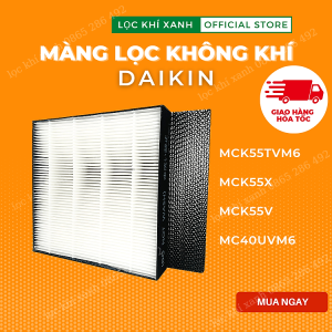 Mua Màng lọc Hepa cho Daikin MCK55TVM6, Daikin MCK55X, Daikin MCK55V, Daikin MC40UVM6. Màng than hoạt tính, màng lọc thay thế rẻ. Hàng nhập khẩu - Màng lọc than hoạt tính tại...