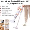 Mua Máy Hút Bụi Cầm Tay Không Dây Công Suất 120W Wireless Vacuum Cleaner, Phù Hợp Để Trong Ô Tô, Văn Phòng, Phòng Ngủ Hút tóc, lông chó mèo, bụi bẩn - Hàng chính hãng nhập khẩu...